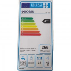 Robin SB-160W Ελεύθερο Πλυντήριο Πιάτων για 14 Σερβίτσια 60cm Λευκό Robin SB-160W Ελεύθερο Πλυντήριο Πιάτων για 14 Σερβίτσια 60cm Λευκό